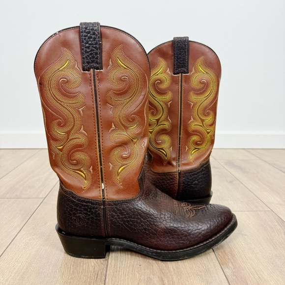 Double H Men’s 12” Work Western Cowboy Boot Stitch Pattern Leather Size 8.5 D - Picture 9 of 16